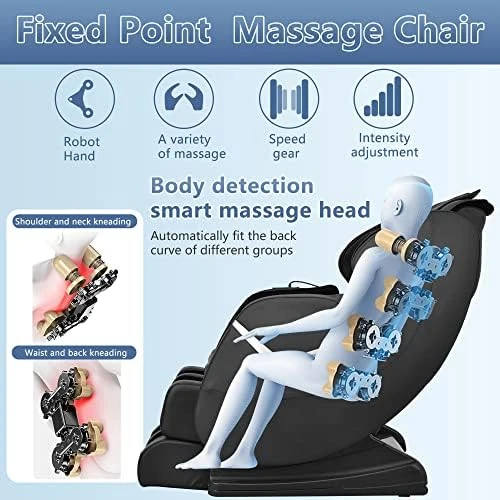 Zero Gravity Full Body Electric Shiatsu Massage Chair Recliner with Foot Rollers, Heat Therapy, and Air Massage System — Massage Chairs, BestMassage
