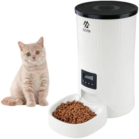 Automatic Cat and Dog Feeder with Voice Recorder — Automatic Pet Feeder, Elevon