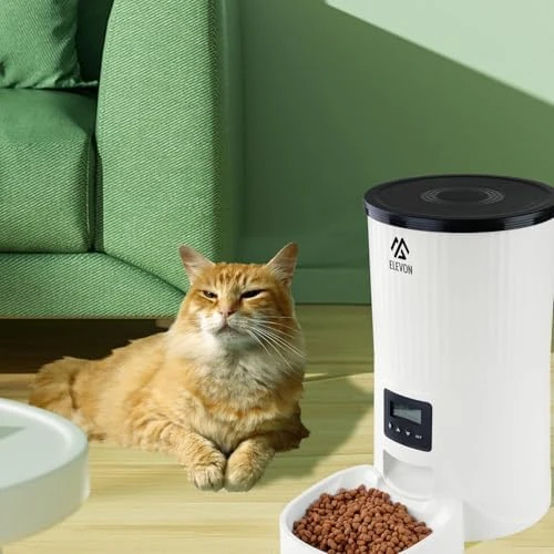 Automatic Cat and Dog Feeder with Voice Recorder — Automatic Pet Feeder, Elevon