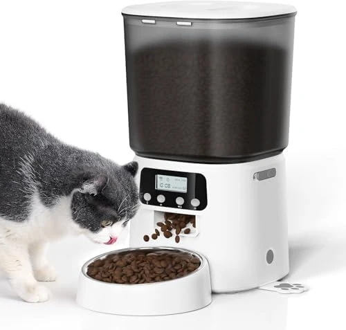 Automatic Cat Feeder with Stainless Steel Bowl — Automatic Pet Feeder, Petrice