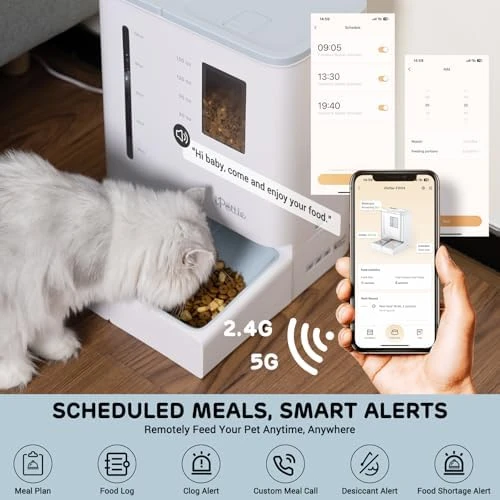 Automatic Feeder and Waterer 2-in-1 Set — Automatic Pet Feeder, iPettie