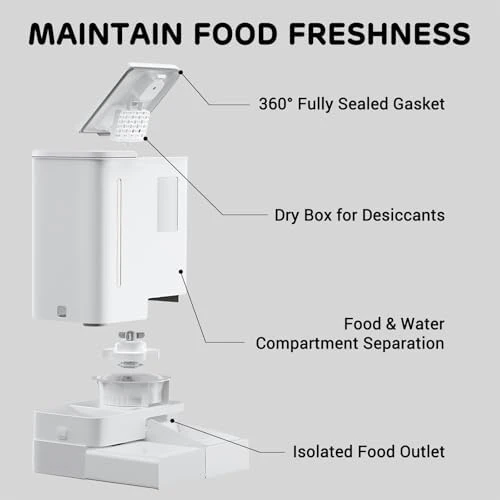 Automatic Feeder and Waterer 2-in-1 Set — Automatic Pet Feeder, iPettie