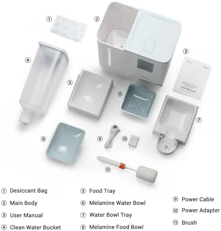 Automatic Feeder and Waterer 2-in-1 Set — Automatic Pet Feeder, iPettie