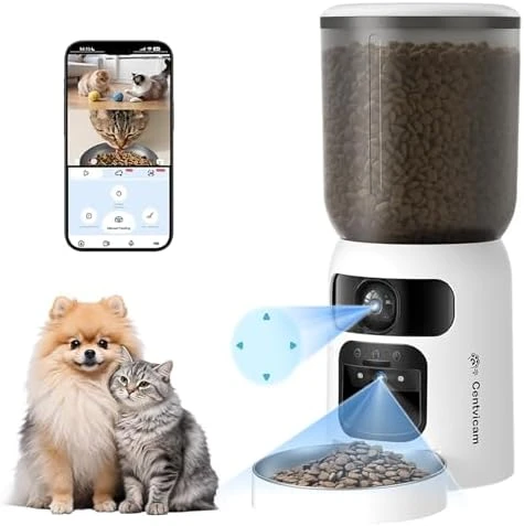 Automatic Pet Feeder with Dual Cameras and Laser Pointer — Automatic Pet Feeder, Centvicam