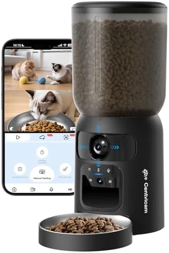 Automatic Pet Feeder with Dual Cameras and Laser Pointer — Automatic Pet Feeder, Centvicam