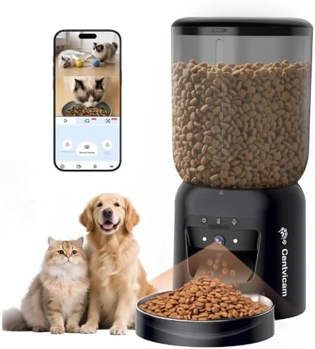 Automatic Pet Feeder with Dual Cameras and Laser Pointer — Automatic Pet Feeder, Centvicam