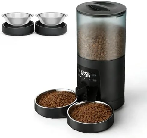 Automatic Pet Feeder with Voice Recorder and App Control — Automatic Pet Feeder, NEWBULIG