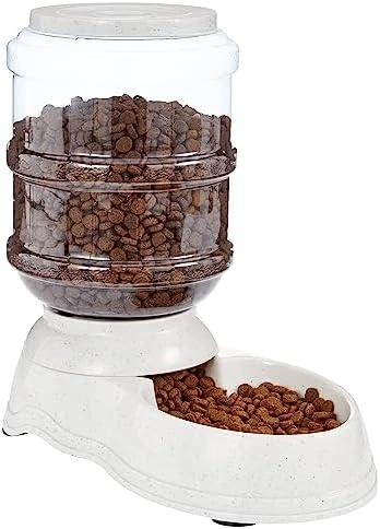 Gravity Pet Food Feeder — Automatic Pet Feeder, Amazon Basics