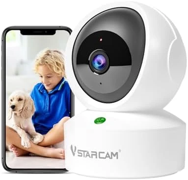 Interactive Pet Camera with Dual WiFi Antennas, 360° Pan-Tilt, 2K Dog & Cat Camera with Phone APP, 2.4GHz WiFi, IR Night... — Security Camera, Vstarcam