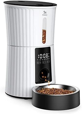 Timed Automatic Dry Food Dispenser — Automatic Pet Feeder, Petory
