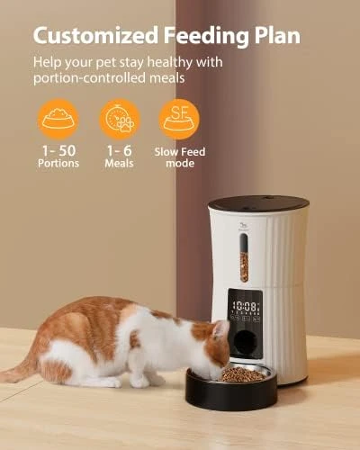 Timed Automatic Dry Food Dispenser — Automatic Pet Feeder, Petory