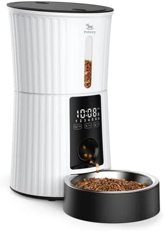 Timed Automatic Dry Food Dispenser — Automatic Pet Feeder, Petory