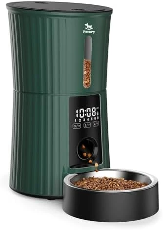 Timed Automatic Dry Food Dispenser — Automatic Pet Feeder, Petory