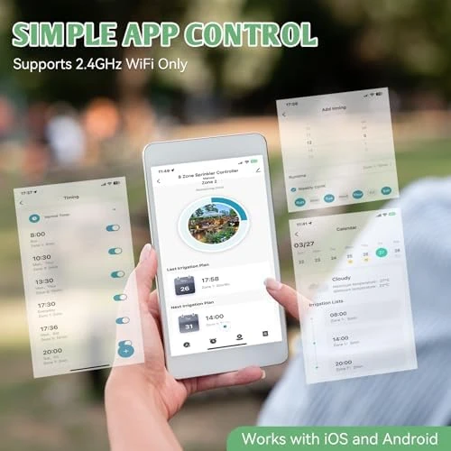 8 Zone Smart Irrigation Controller — Irrigation System, Snowtaros