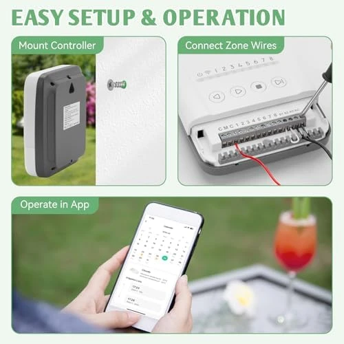 8 Zone Smart Irrigation Controller — Irrigation System, Snowtaros