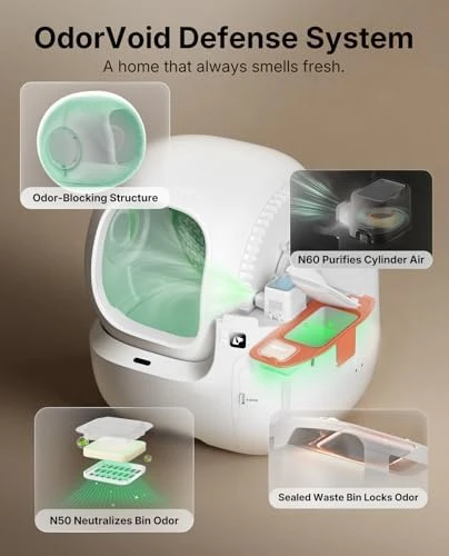 AI-Camera Self Cleaning Cat Litter Box — Self-Cleaning Litter Box, PETKIT