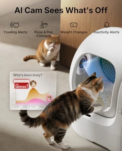 AI-Camera Self Cleaning Cat Litter Box — Self-Cleaning Litter Box, PETKIT