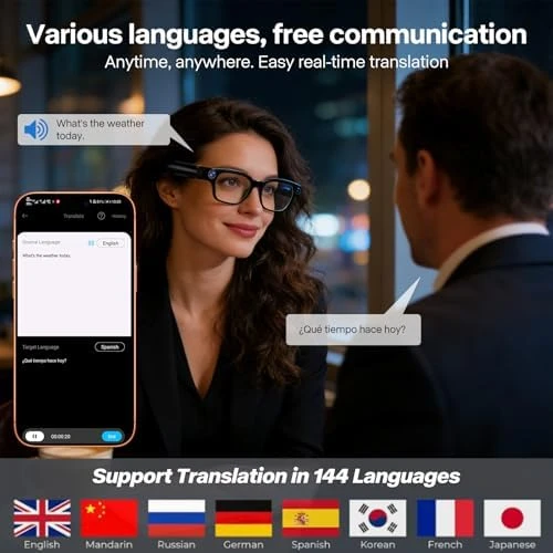 Ai Smart Glasses with Camera — Smart Glasses, Paubea