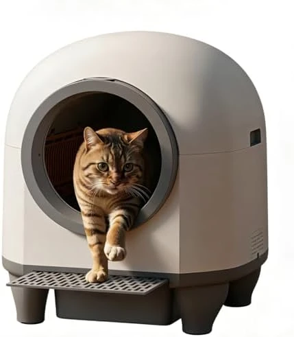 AutoClean Litter Box - 90L Large Capacity for Multi-Cat Households — Self-Cleaning Litter Box, Greesum