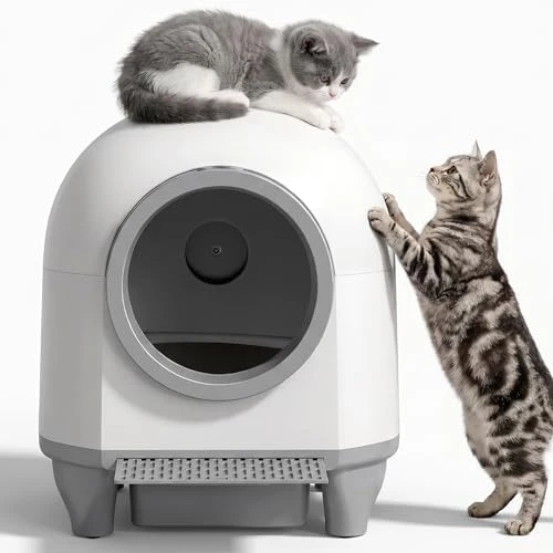 AutoClean Litter Box - 90L Large Capacity for Multi-Cat Households — Self-Cleaning Litter Box, Greesum