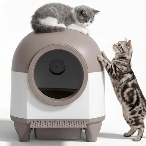 AutoClean Litter Box - 90L Large Capacity for Multi-Cat Households — Self-Cleaning Litter Box, Greesum