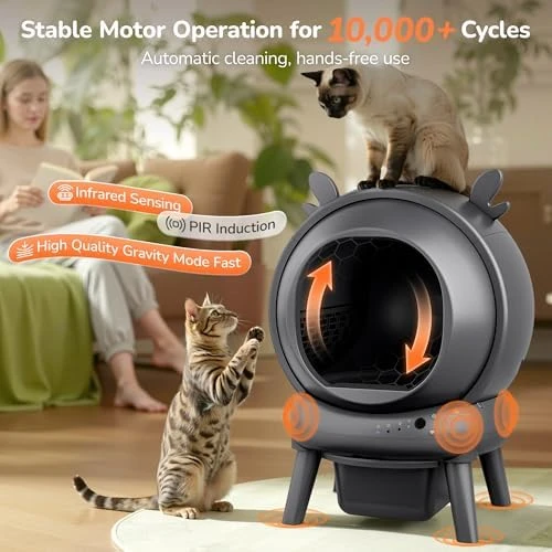Automatic Self Cleaning Litter Box — Self-Cleaning Litter Box, Furrykiddy