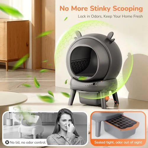 Automatic Self Cleaning Litter Box — Self-Cleaning Litter Box, Furrykiddy