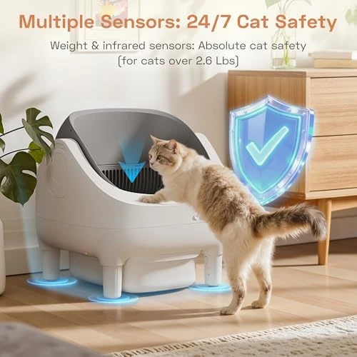 Electric Automatic Self-Cleaning Litter Box with Smart APP Control — Self-Cleaning Litter Box, WARCAT