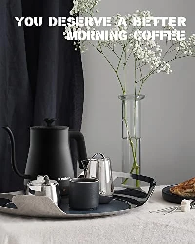 Gooseneck Kettle with Auto Shut Off — Electric Kettle, Keebar