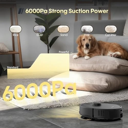 Robot Vacuum and Mop Combo with Self-Emptying Dock — Robot Vacuum, eitton