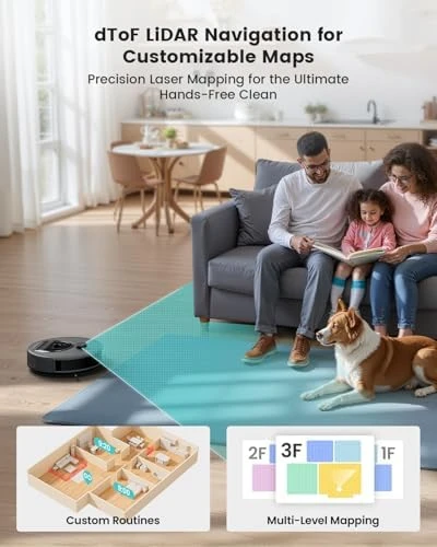Robot Vacuum and Mop with LiDAR Navigation — Robot Vacuum, Lefant