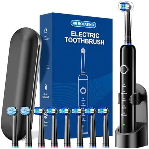 Rotating Electric Toothbrush with 5 Cleaning Modes — Electric Toothbrush, MCUDKIK
