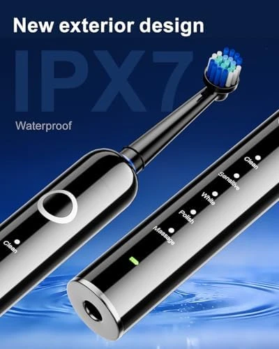 Rotating Electric Toothbrush with 5 Cleaning Modes — Electric Toothbrush, MCUDKIK