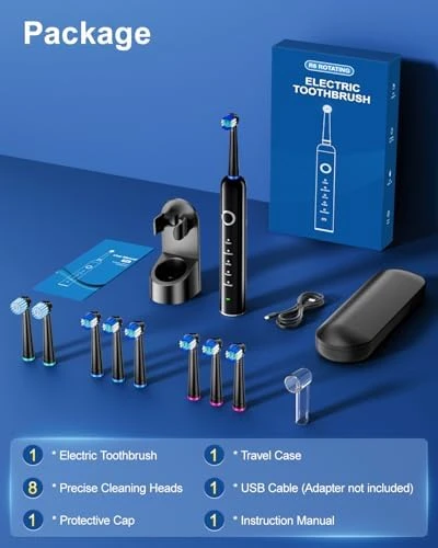 Rotating Electric Toothbrush with 5 Cleaning Modes — Electric Toothbrush, MCUDKIK