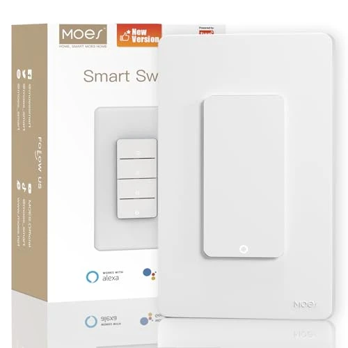 Smart 4 Gang Light Switches, 2nd Generation — Smart Switch, MOES