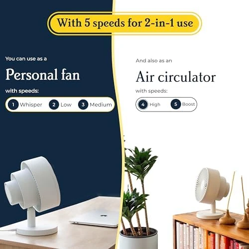 Smart Fan – Ultra-Quiet 2-in-1 Air Circulator with Remote — Smart Fan, Windmill