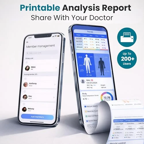 Smart Scale - 8-Electrode Body Composition Scale with Handle — Smart Scale, Wuzutech