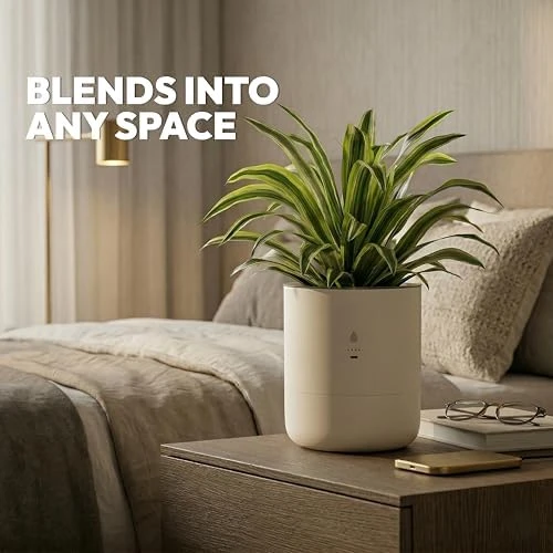 Smart Self Watering Planter with WiFi Bridge & App Control — Indoor Garden, LeafyPod