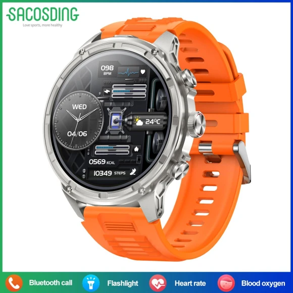 Ultra HD Smart Watch with Flashlight — Smart Watch, SACOSDING