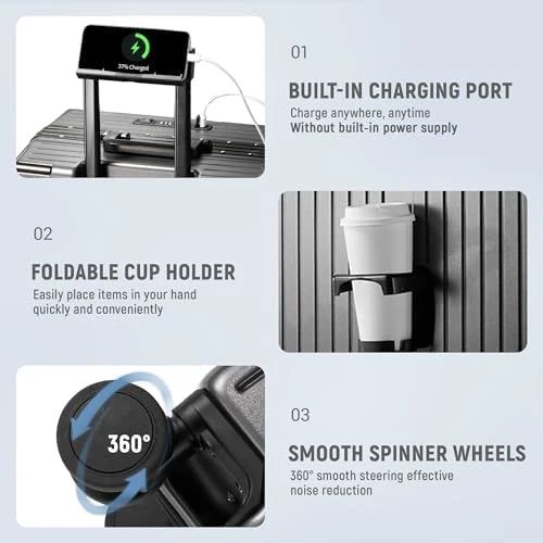 20 Inch Carry On Luggage TSA Approved — Smart Luggage, UrbanExplorer