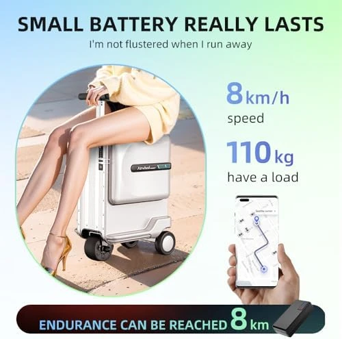 20 Inch Smart Rideable Suitcase Electric Luggage Scooter Carry On — Smart Luggage, Airwheel