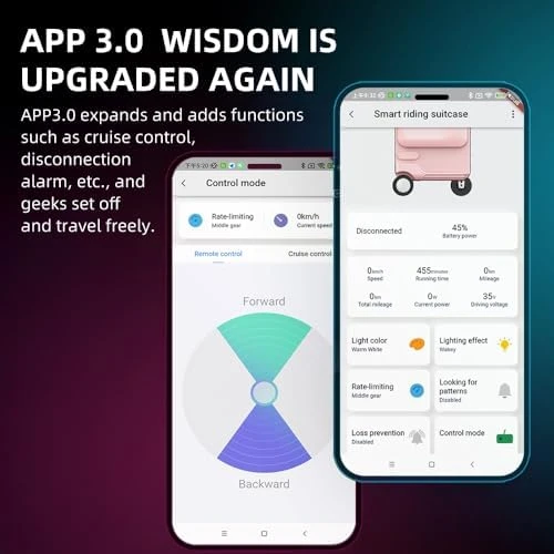 20 Inch Smart Rideable Suitcase Electric Luggage Scooter Carry On — Smart Luggage, Airwheel