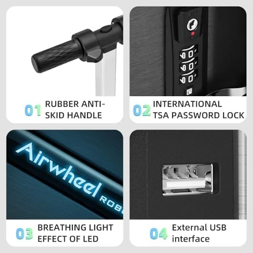 20 Inch Smart Rideable Suitcase Electric Luggage Scooter Carry On — Smart Luggage, Airwheel