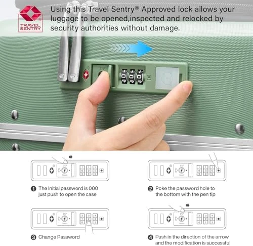 24 Inch Luggage with Cup Holder and Charge — Smart Luggage, Hanke