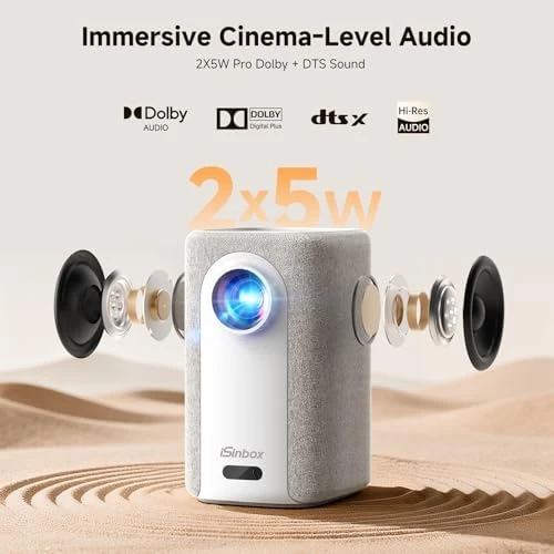 4K Outdoor Projector with WiFi and Bluetooth — Smart Projector, iSinbox