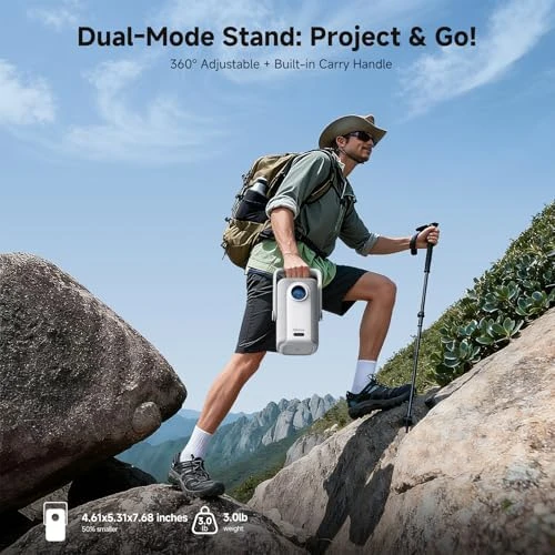 4K Outdoor Projector with WiFi and Bluetooth — Smart Projector, iSinbox