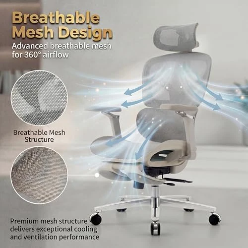 Ergonomic Office Chair with Footrest & Massage Lumbar Support — Smart Chairs, COTYFLY