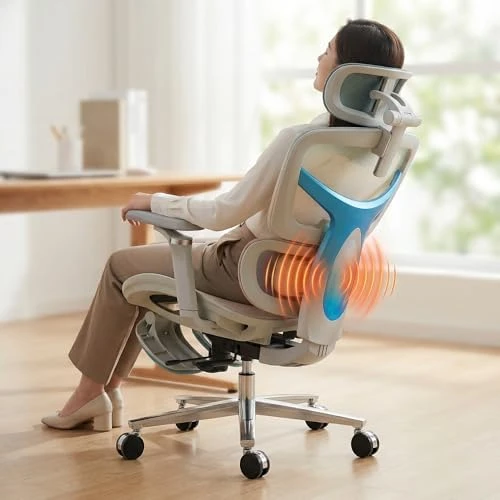 Ergonomic Office Chair with Footrest & Massage Lumbar Support — Smart Chairs, COTYFLY