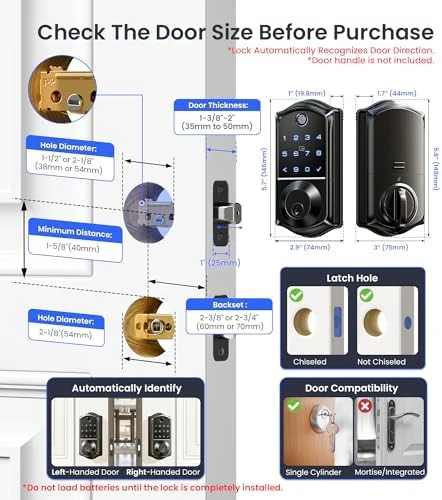 Fingerprint Smart Door Lock — Smart Lock, Veise