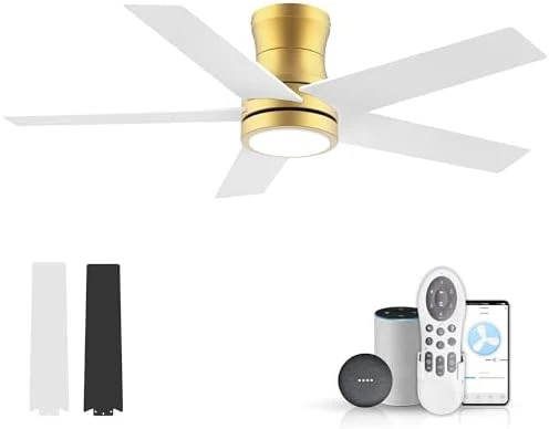 Low Profile Ceiling Fan with Lights — Smart Fan, Lorpies